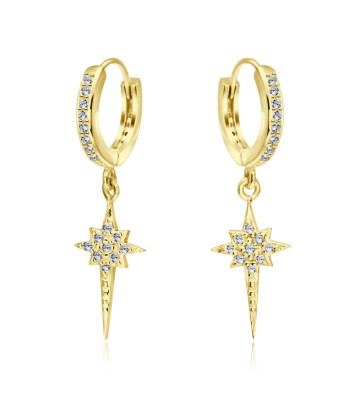 Sparkly with CZ Silver Huggies Earring HO-1636-GP